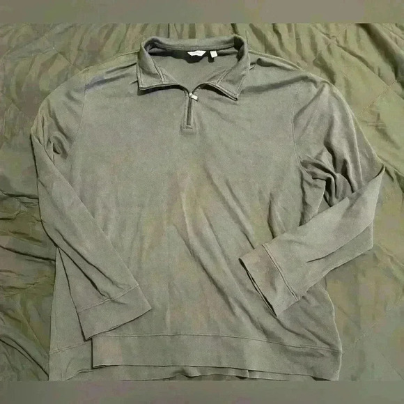 Calvin  Klein men’s 2XL grey 3/4 zip pullover - Picture 2 of 7